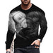 ⭐T-Shirt Men Novelty Black Long Sleeve Fashion Ultra Soft Streetwear T Shirt Tee