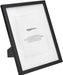 11" X 14" Photo Picture Frame or 8" X 10" with Mat - Black, 2-Pack