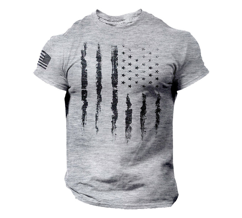 New Men'S American Flag Soft Style T Shirt | USA Pride Tee | Semi Fitted Style