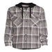 Men'S and Big Men'S Hooded Flannel Shirt with Long Sleeves, Sizes up to 5X