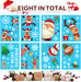 8 Sheet 188 Pcs-Christmas Window Clings Snowflake Window Decals Decorations for Holiday Christmas Window Stickers Santa Claus Elf Reindeer Christmas Window Clings Xmas Party Supplies