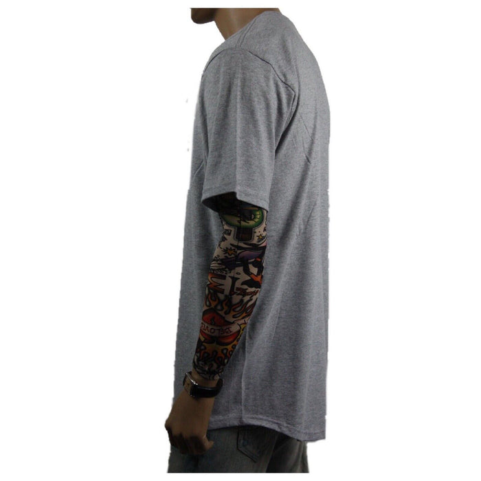 Mens Heavy T-Shirt BIG & TALL Long Extended Casual Basic Crew Neck Fashion S-5X