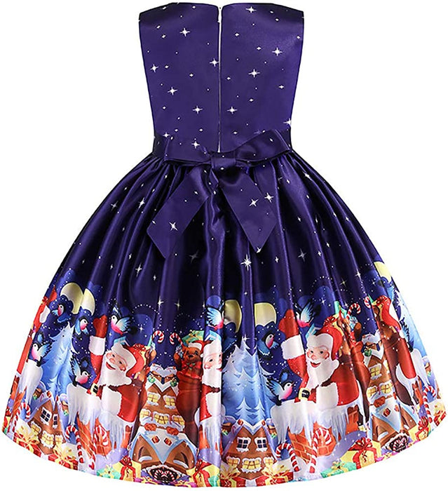 Girls Christmas Dresses Fancy Halloween Christmas Festival Party Dress for 2-9Years Toddler Girls