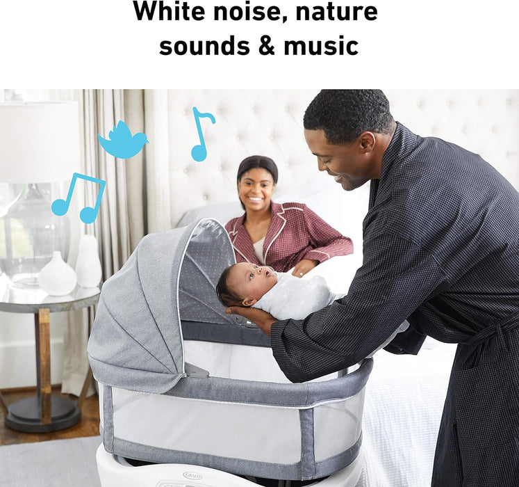 Sense2Snooze Bassinet with Cry Detection Technology | Baby Bassinet Detects and Responds to Babys Cries to Help Soothe Back to Sleep, Ellison, 19 D X 26 W X 41 H Inch (Pack of 1)