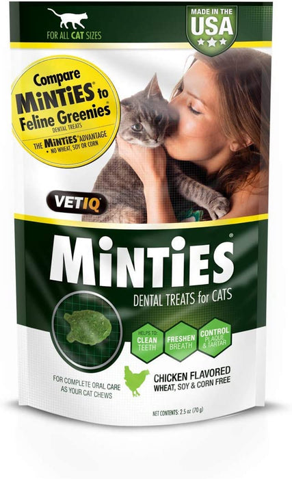 Vetiq Minties Dental Cat Treats Salmon Flavor 2.5