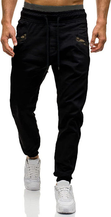 Mens Fashion Athletic Joggers Pants - Sweatpants Trousers Cotton Cargo Pants Mens Long Pants