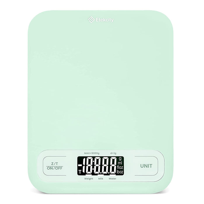 Food Kitchen Scale, Digital Grams and Ounces for Weight Loss, Baking, Cooking, Keto and Meal Prep, LCD Display, Medium, 304 Stainless Steel