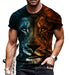 Men T Shirts 3D Novelty Graphic Fashion Casual Camiseta Short Sleeve Tee T-Shirt