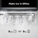 Ice Maker Countertop, 9 Cubes Ready in 6 Mins, 26Lbs in 24Hrs, Self-Cleaning Ice Machine with Ice Scoop and Basket, 2 Sizes of Bullet Ice for Home Kitchen Office Bar Party