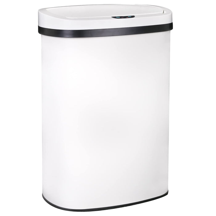 Kitchen Trash Can with Lid, 13 Gallon Automatic Garbage Can for Bathroom Bedroom Home Office 50 Liter Touch Free High-Capacity Brushed Stainless Steel Waste Bin