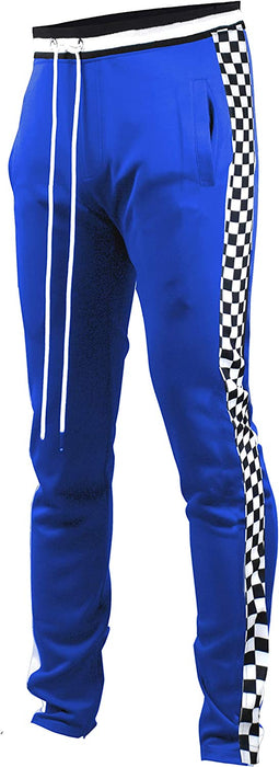 brand Mens Hip Hop Premium Slim Fit Track Pants - Athletic Jogger Bottom with Side Taping