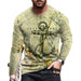 ⭐T-Shirt Men Novelty Black Long Sleeve Fashion Ultra Soft Streetwear T Shirt Tee