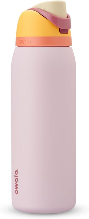 Freesip 24 oz Insulated Stainless Steel Water Bottle with Straw - BPA-Free for Sports, Travel, and School, Very Dark Finish