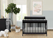 Canton 4-In-1 Convertible Crib - Easy to Assemble, Black