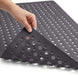 Patented Bath Tub Shower Mat, 35X16 Washable Bathtub Floor Mats, Suction Cups and Drain Holes to Keep Tubs Clean, Clear