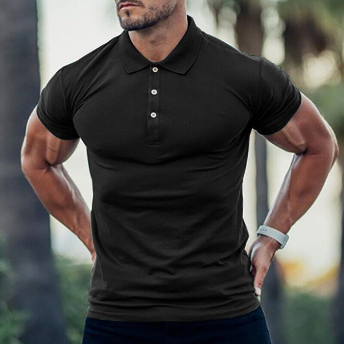 ⭐⭐Polo T Shirts Men Zipper Collar Fashion Golf Short Sleeve 2 Tone Zip Tee Dress