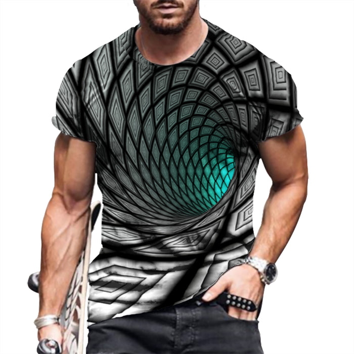 Men T Shirts 3D Novelty Graphic Fashion Casual Camiseta Short Sleeve Tee T-Shirt