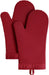 Ribbed Soft Silicone Oven Mitt Set, 7"X13", Milkshake 2 Count