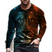 ⭐T-Shirt Men Novelty Black Long Sleeve Fashion Ultra Soft Streetwear T Shirt Tee