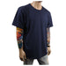 Mens Heavy T-Shirt BIG & TALL Long Extended Casual Basic Crew Neck Fashion S-5X