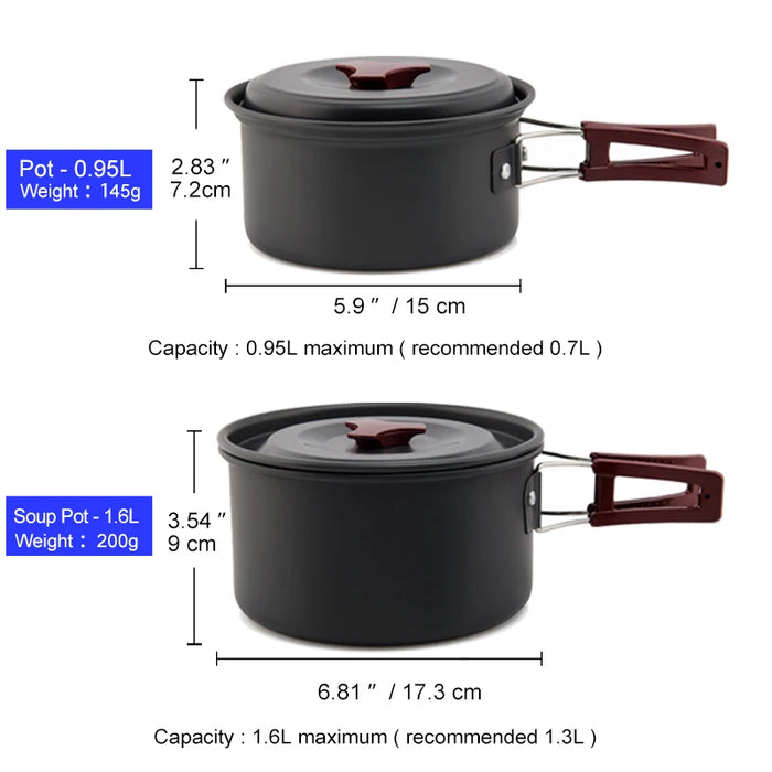 Portable Camping Cookware Set