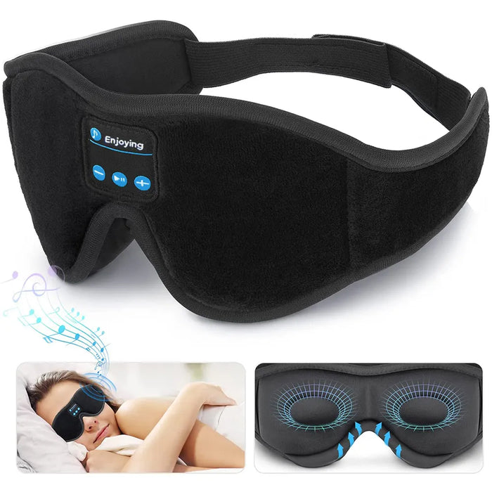 3D Eye Mask Music Play Sleeping Headphones