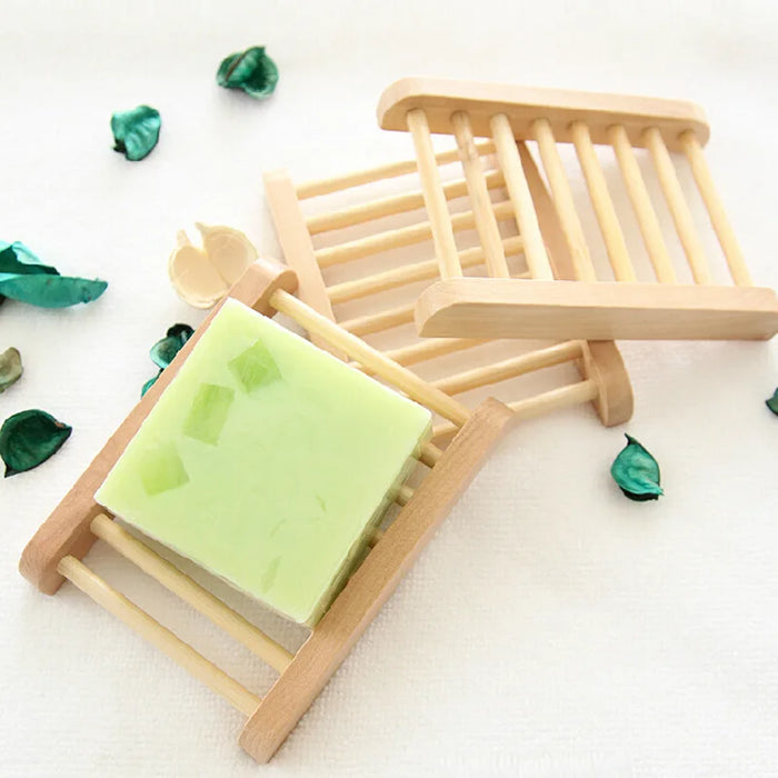 Bamboo Soap Dishes Tray Holder