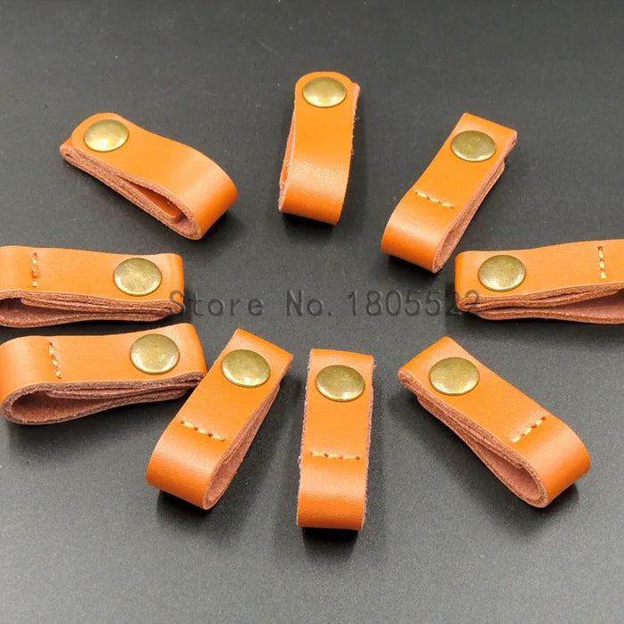 Genuine Leather Cable Clip Earphone Cord Holder