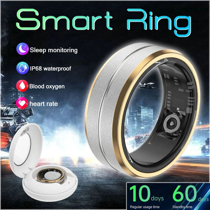 Health Monitoring Stainless Steel Ring