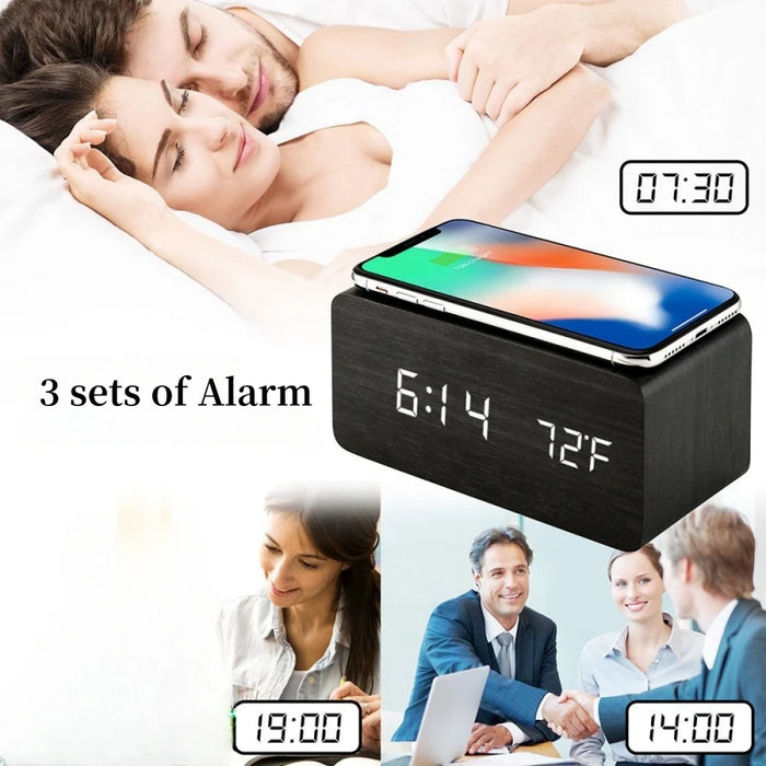 Wireless Charging Alarm Clock