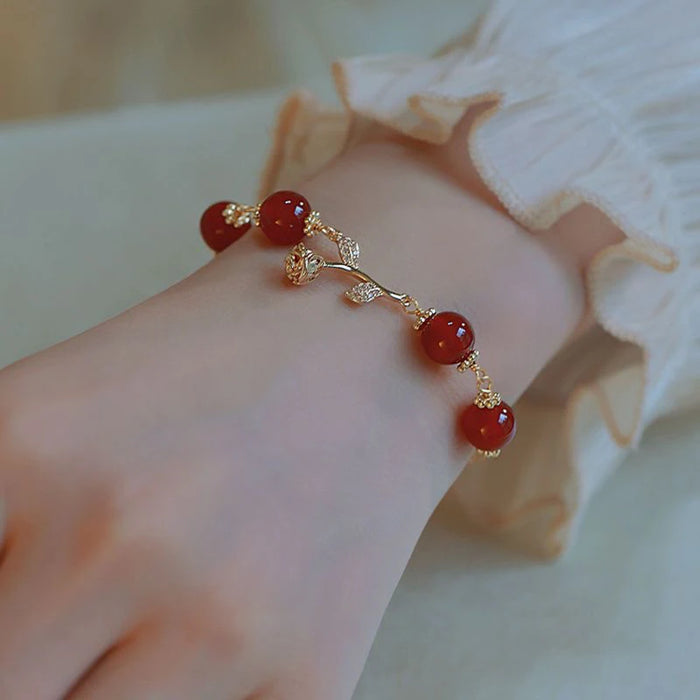 Korean Style Rose Charm Bracelet