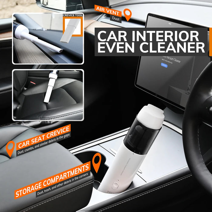 Car Vacuum Cleaner Portable Mini Fits for Home Car PC Cleaning