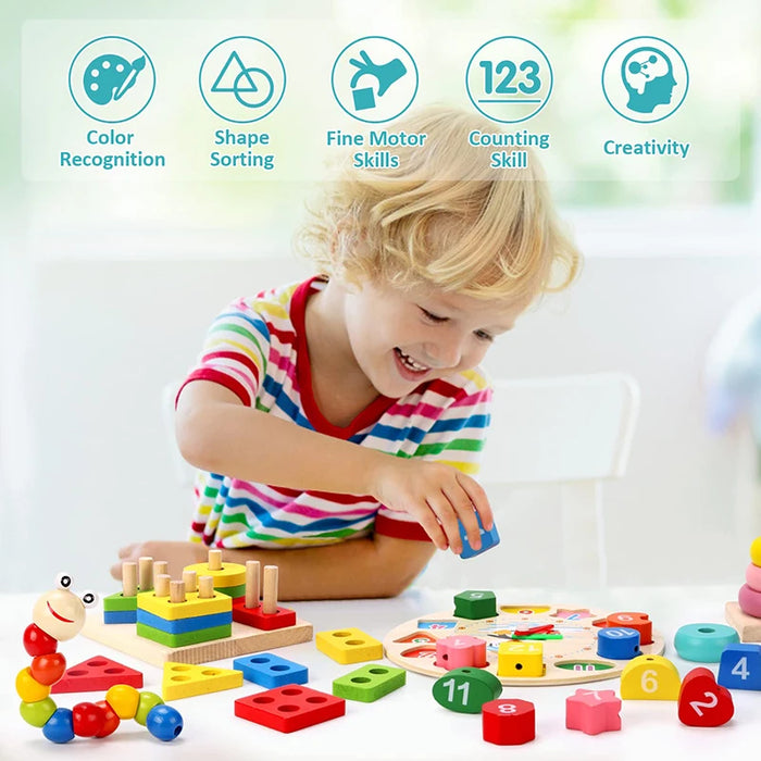 Montessori Wooden Toys set