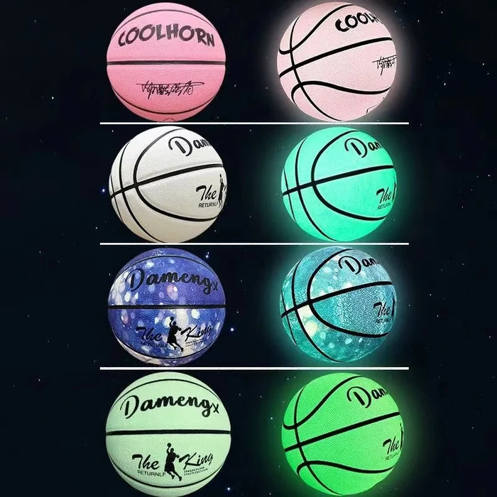 Light up Ocean Luminous Leather Basketball