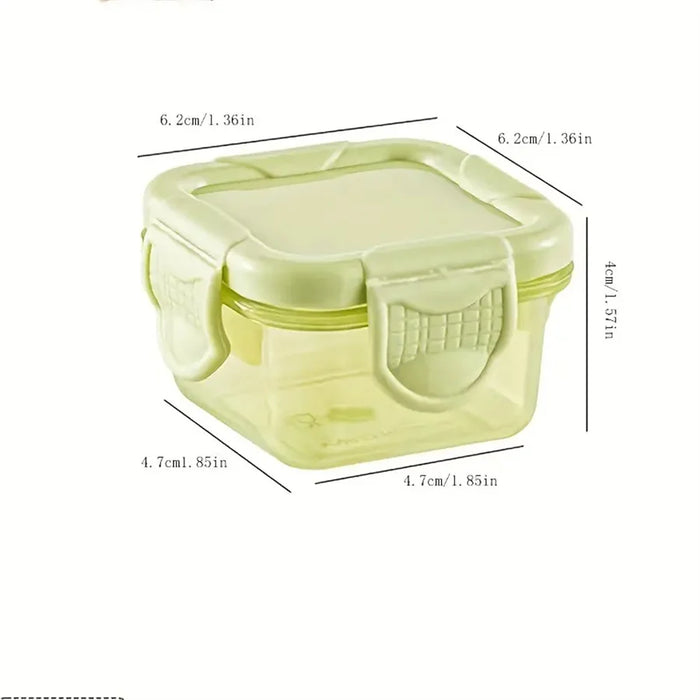 4pcs Mini Bento Box Food-Grade Thickened Sealed Snack