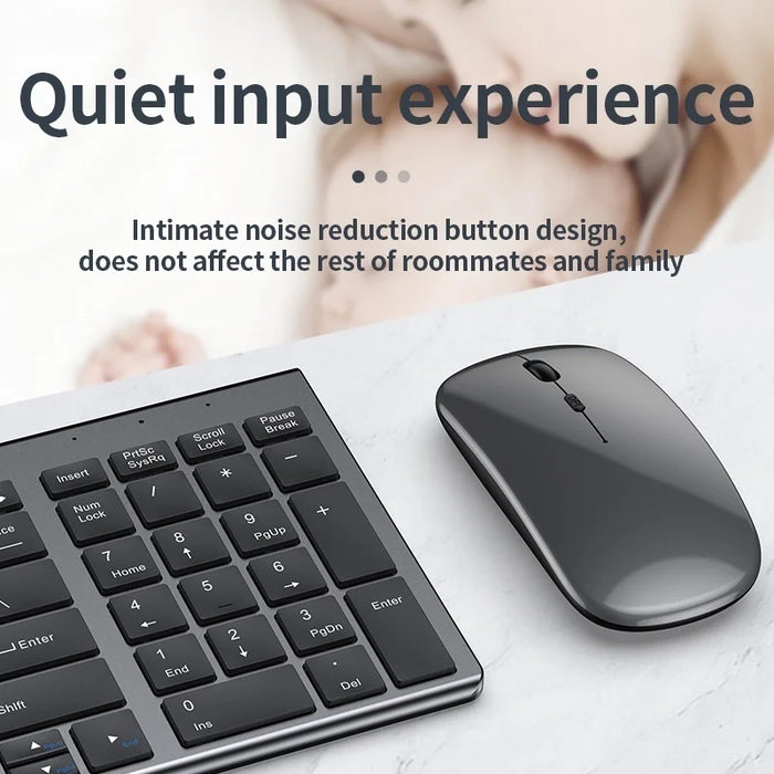 Rechargeable Bluetooth Keyboard and Mouse Set