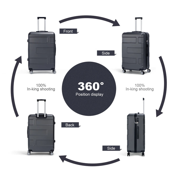 TravelPro ABS Spinner Luggage Set