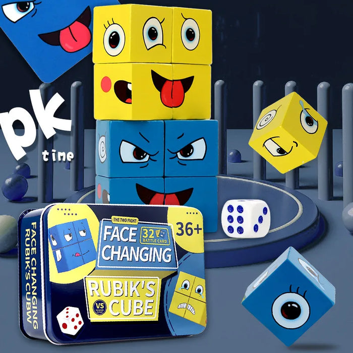 Cube Face Change Building Blocks Board Game