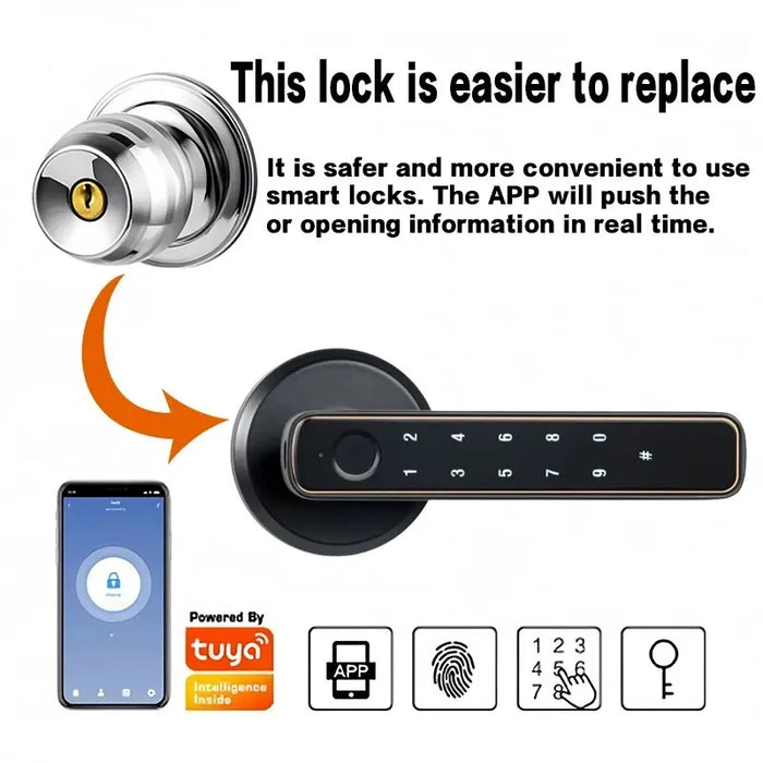 Bluetooth Smart Fingerprint Door Lock