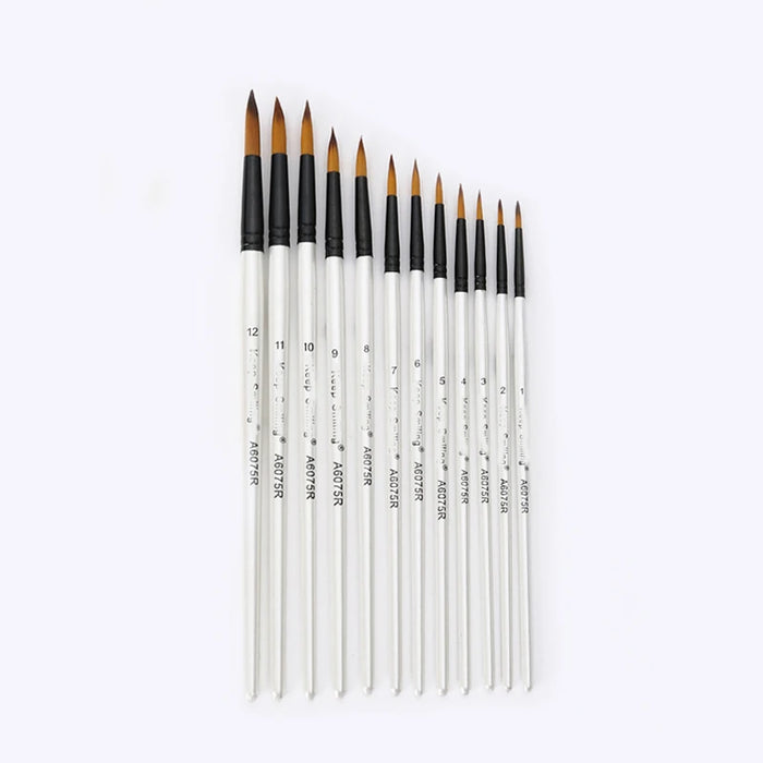 12Pcs Artist Paint Brushes Set