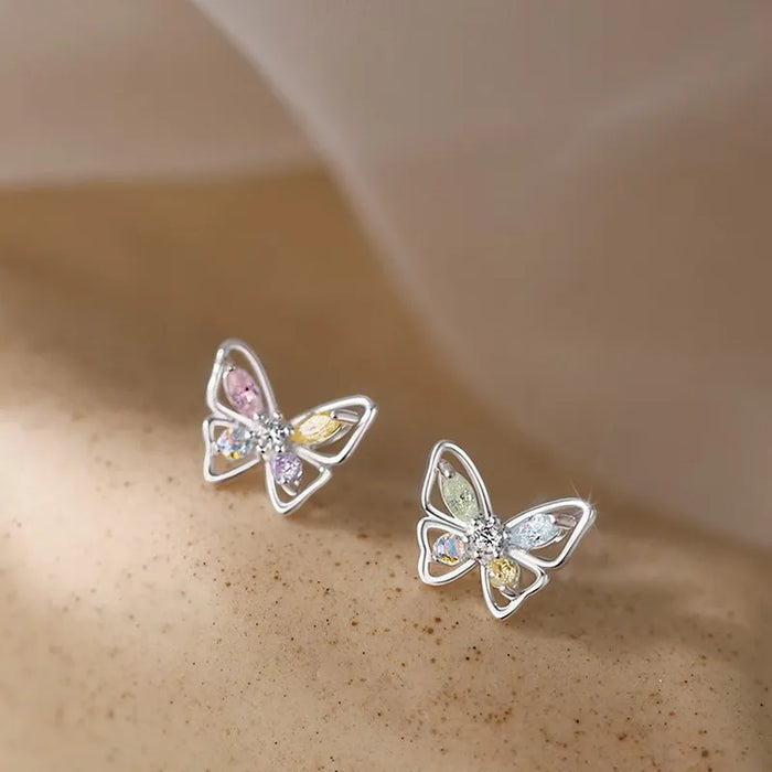 Exquisite Korean Butterfly Stud Earrings