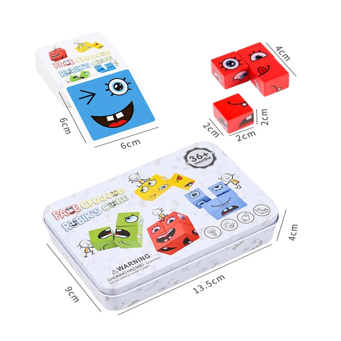 Cube Face Change Building Blocks Board Game