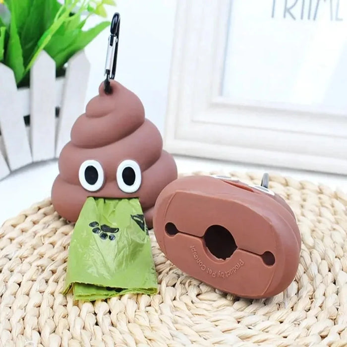 Creative Poop-Shaped Pet Waste Bag Dispenser