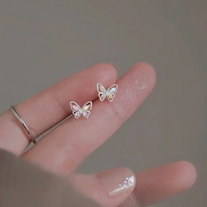 Exquisite Korean Butterfly Stud Earrings