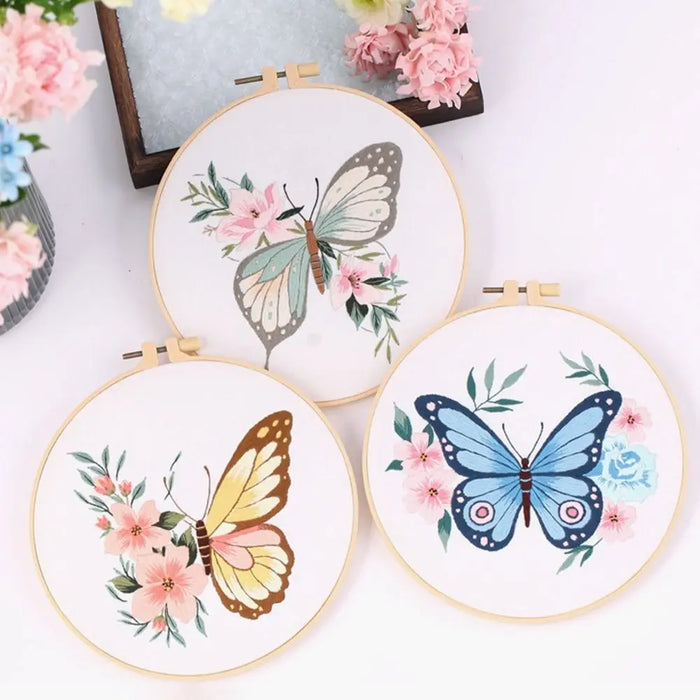 3D Butterfly Embroidery Kit Set