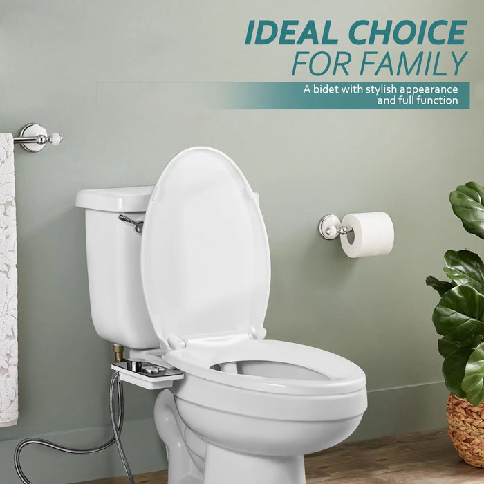 Bidet Toilet Seat Attachment Non-Electric Self-Cleaning