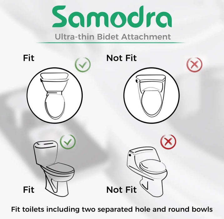 Bidet Toilet Seat Attachment Non-Electric Self-Cleaning