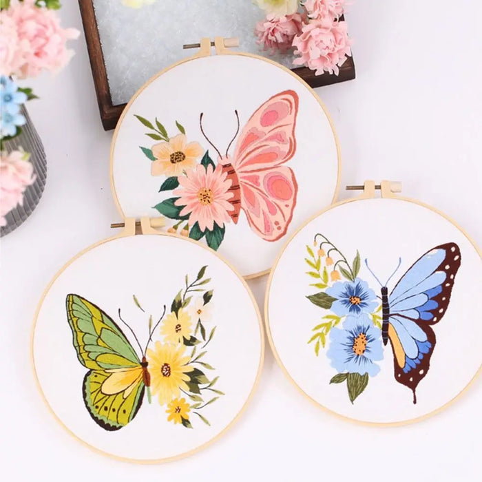 3D Butterfly Embroidery Kit Set