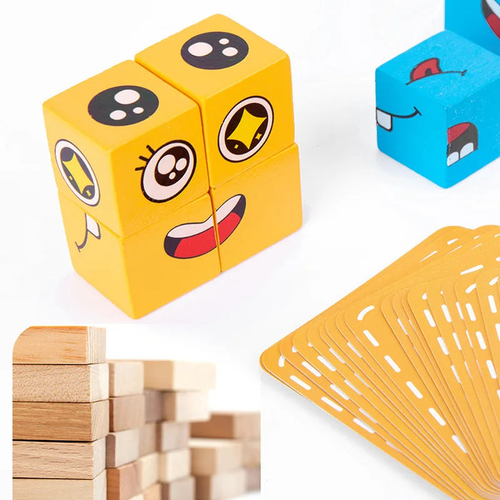 Cube Face Change Building Blocks Board Game