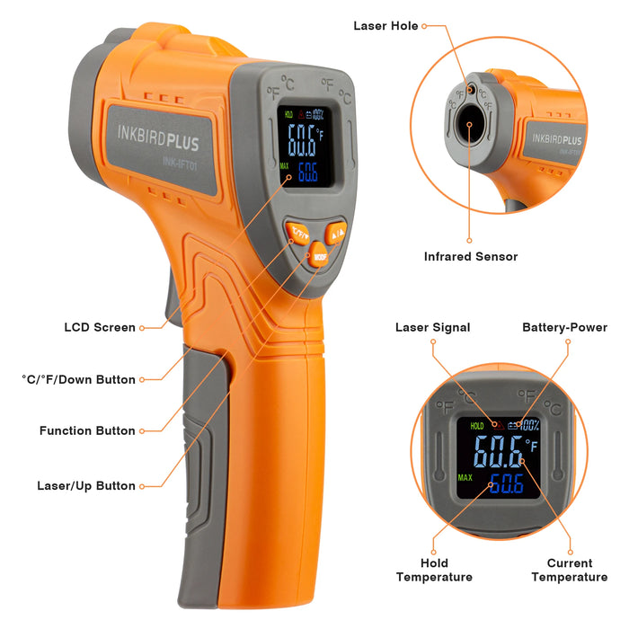 Non-Contact Digital Display Instant Temperature Gun